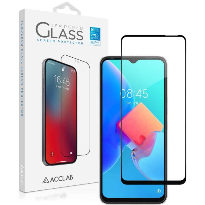 Скло захисне ACCLAB Full Glue Tecno Spark 8C (1283126542466) зображення 2