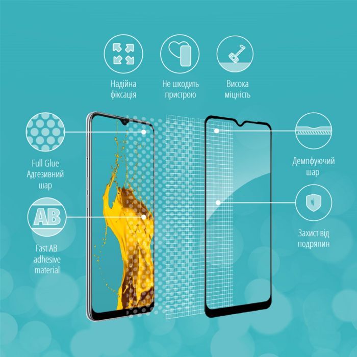 Скло захисне Piko Full Glue Oppo A16 (1283126522062) зображення 4