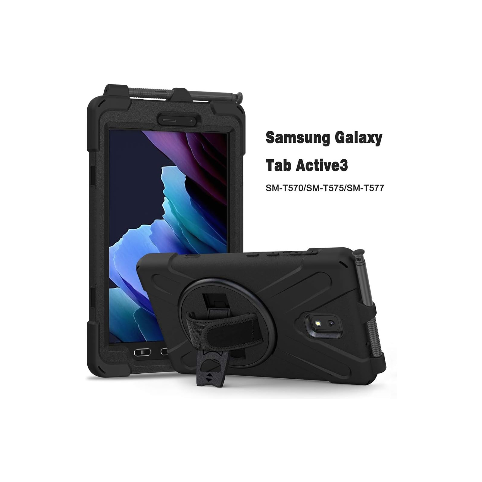 Чохол до планшета BeCover Heavy Duty Case Samsung Galaxy Tab Active 3 SM-T570/SM-T575/SM-T577 8" Black (710047) зображення 10