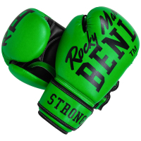 Фото - Рукавички для єдиноборств BenLee Боксерські рукавички  Chunky B PU-шкіра 10oz Зелені (199261 (Neon gr 
