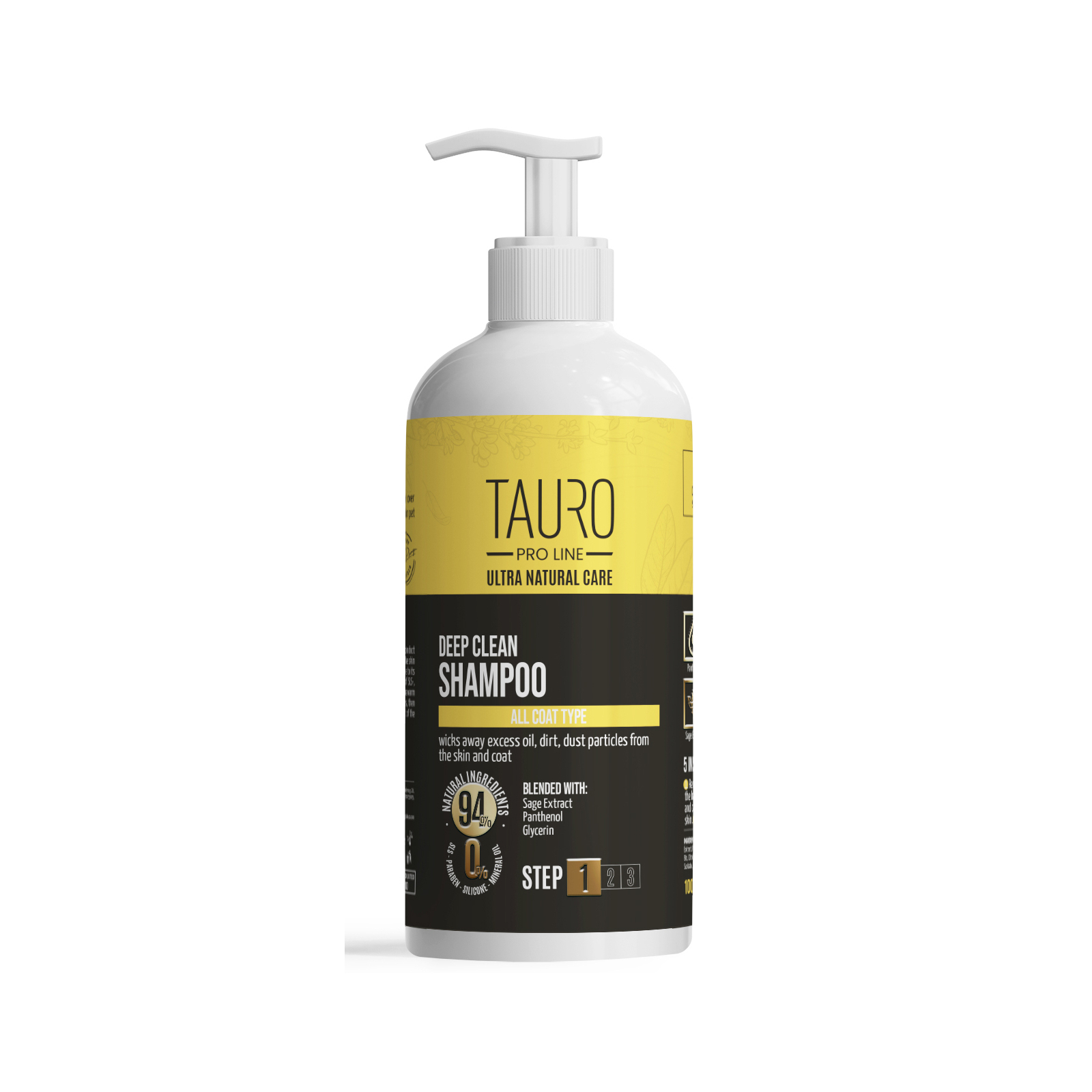 Шампунь для животных Tauro Pro Line Ultra Natural Care Deep Clean 1000 мл (TPL63590)