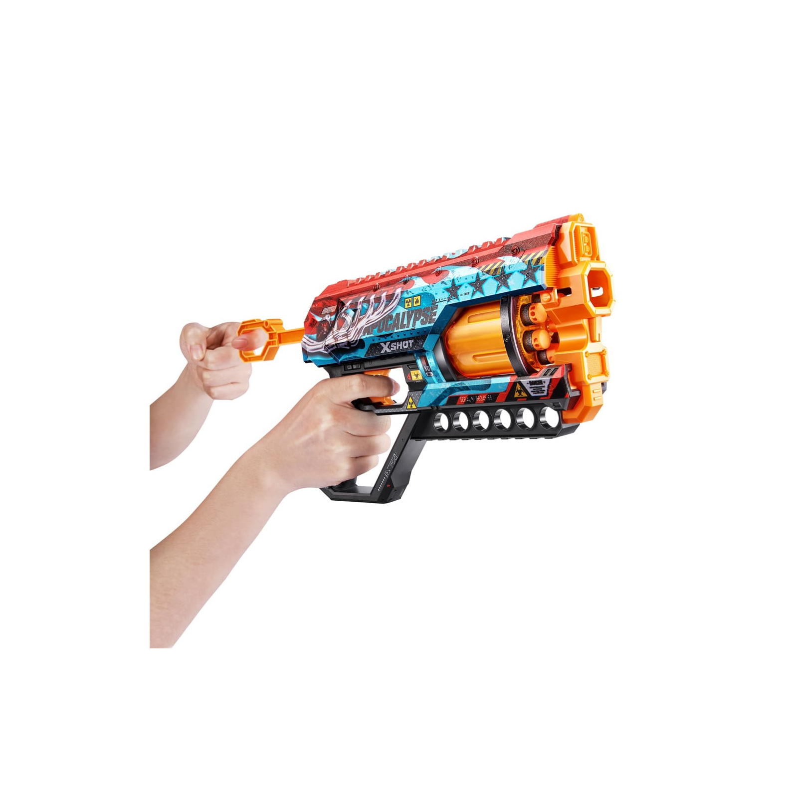 Іграшкова зброя Zuru X-Shot Швидкострільний бластер Skins Griefer Apocalypse (12 патронів) (36561E) зображення 8