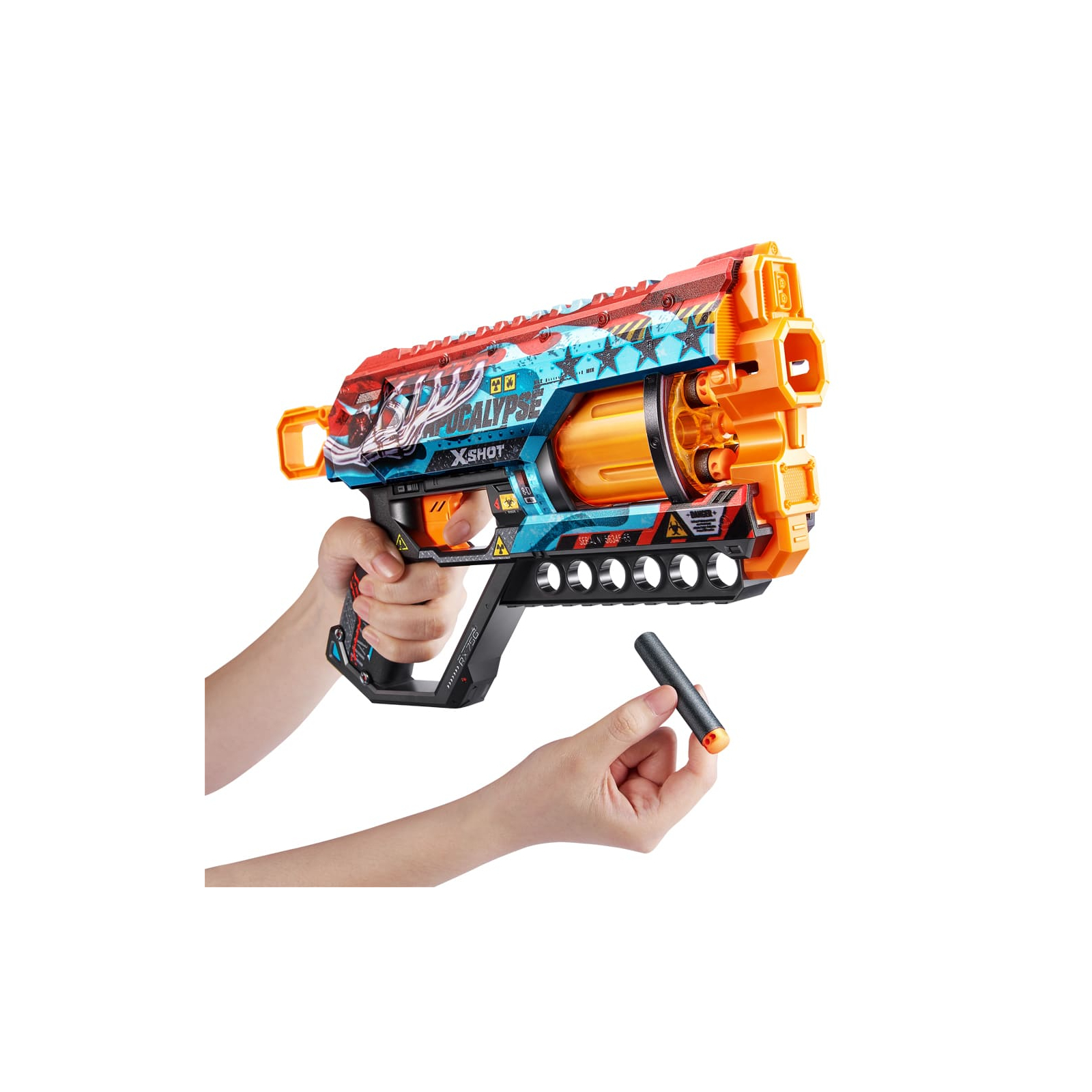 Іграшкова зброя Zuru X-Shot Швидкострільний бластер Skins Griefer Apocalypse (12 патронів) (36561E) зображення 9