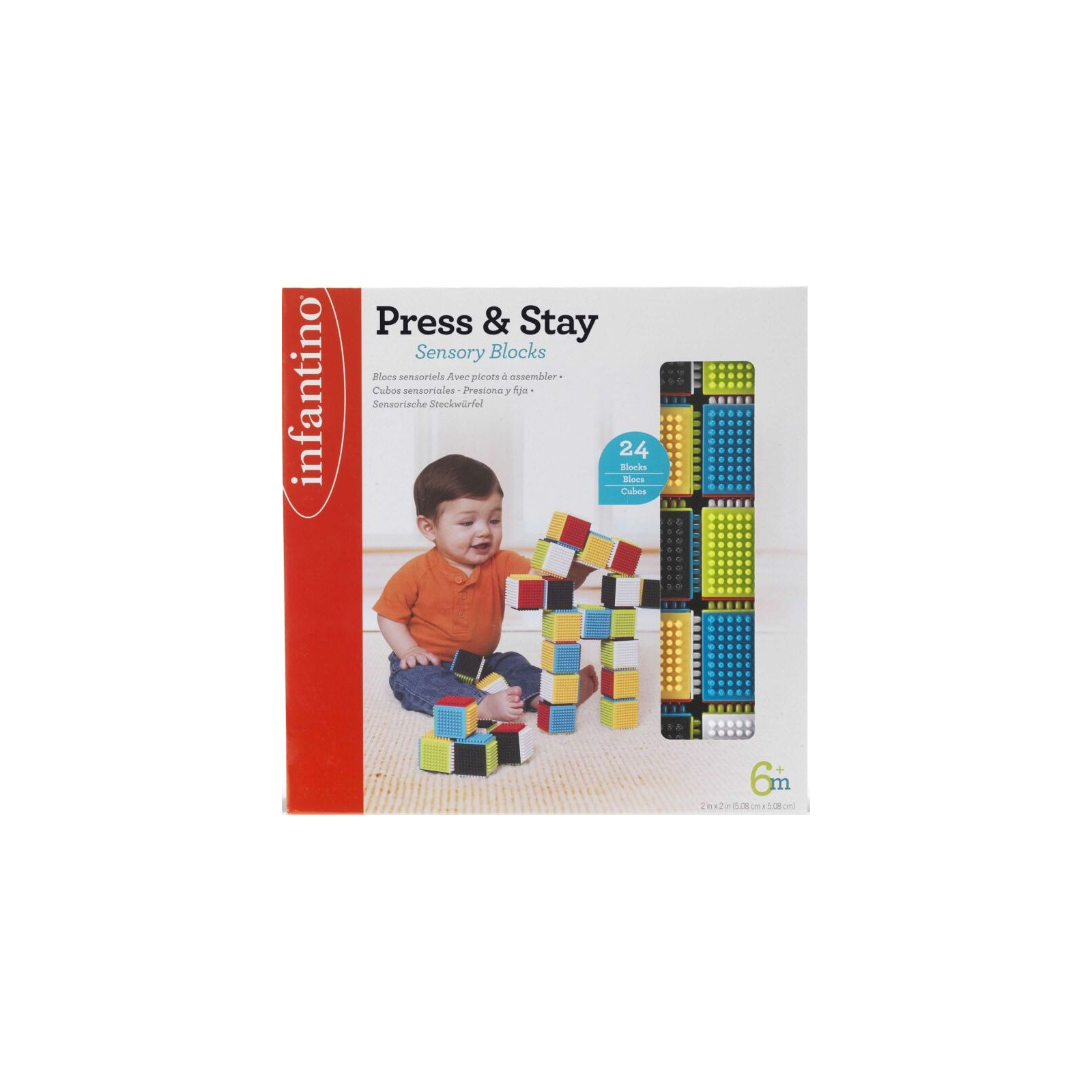 Развивающая игрушка Infantino Текстурные кубики (316051I) изображение 2