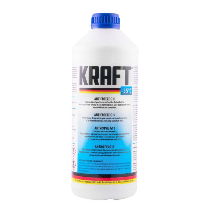 Антифриз KRAFT G11 -35 (синий) 1,5л (KF105)