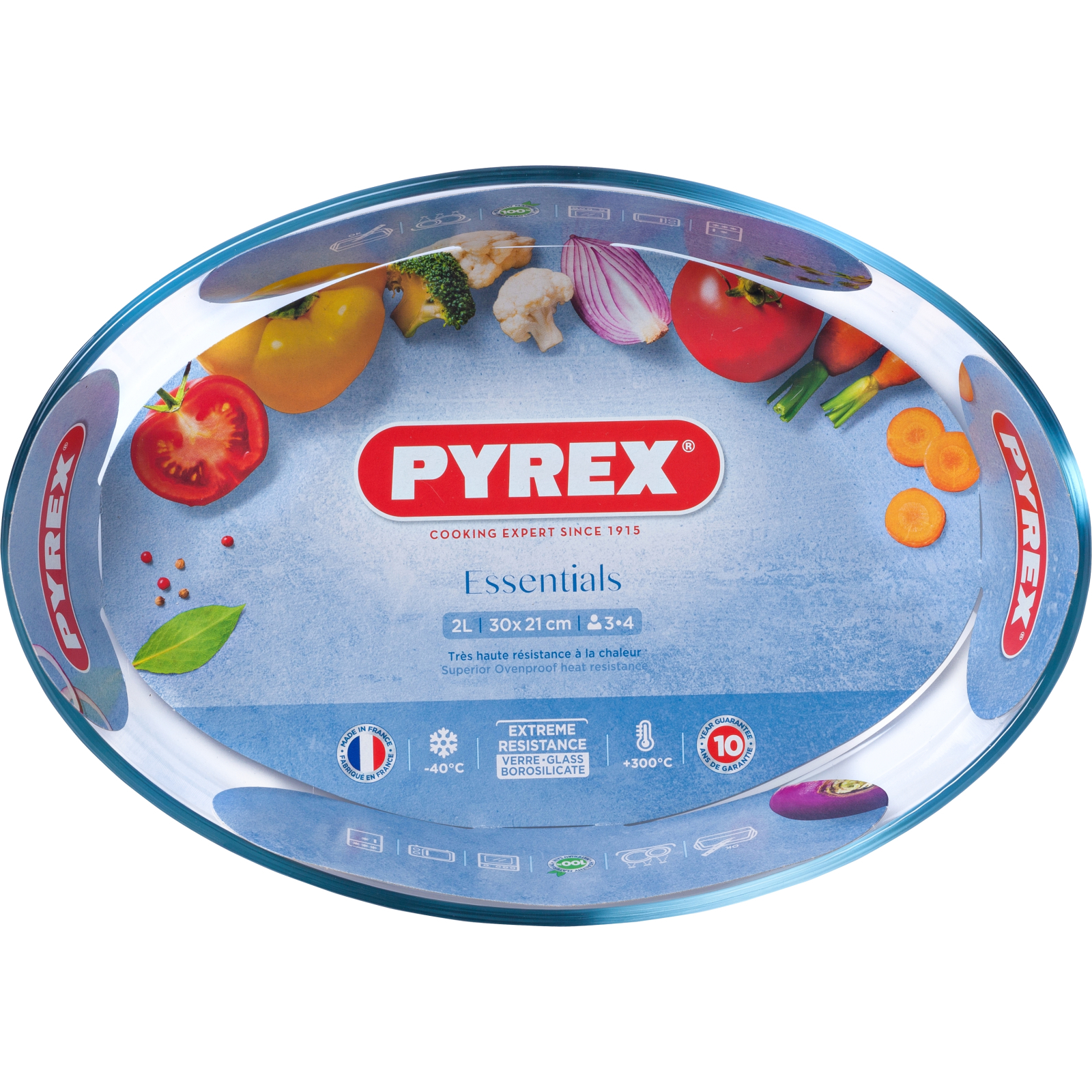 Форма для выпечки Pyrex Essentials овальна 30 х 21 х 6 см 2 л (345B000/7644) изображение 4