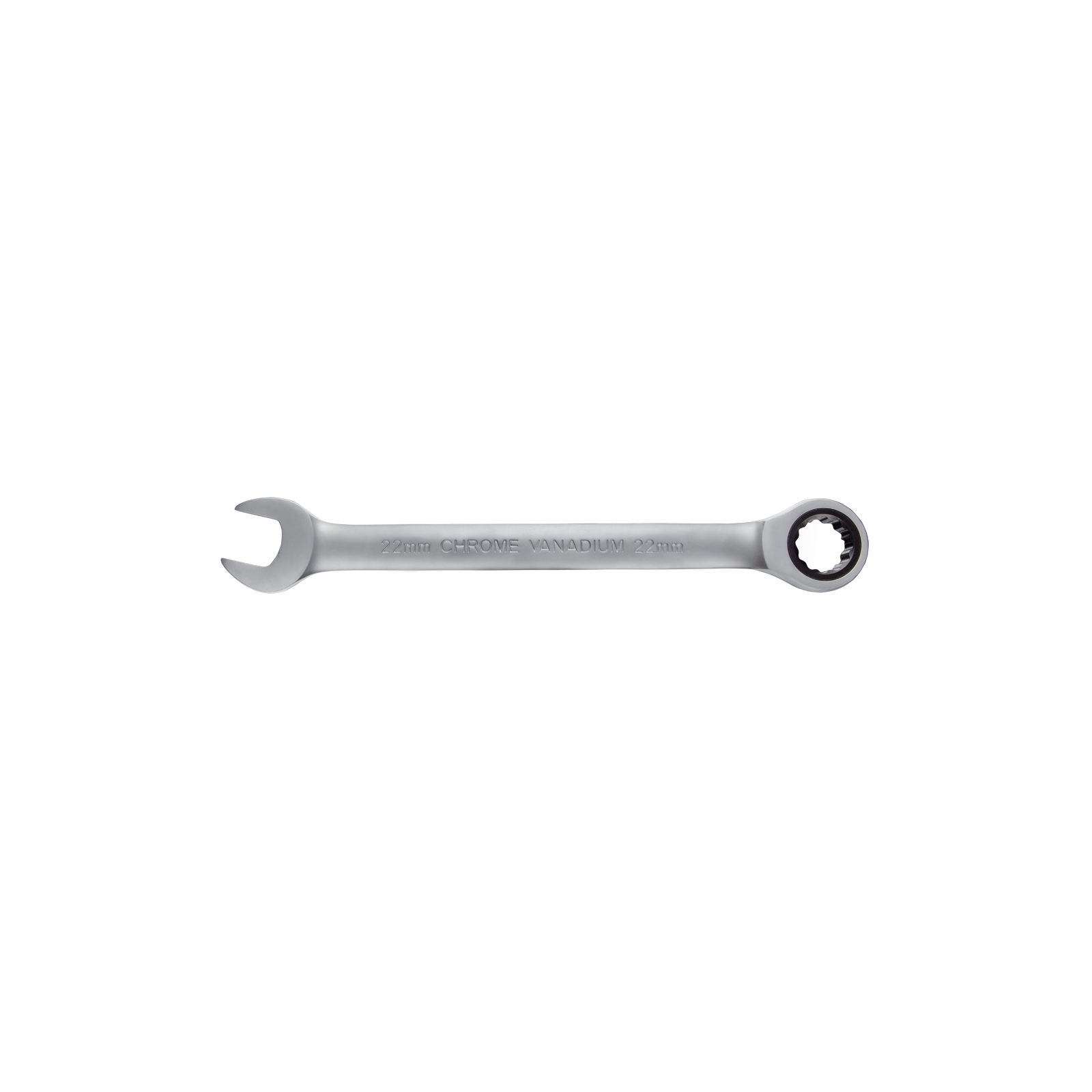 Ключ Sigma рожково-накидной с трещеткой 22мм CrV polished (6022221) изображение 2