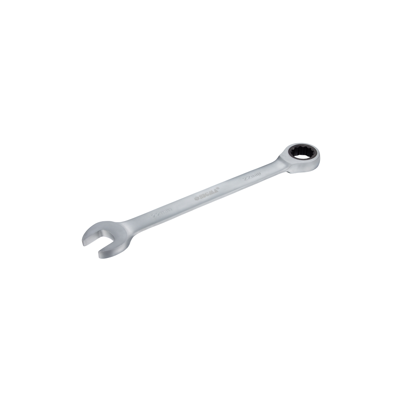 Ключ Sigma ріжково-накидний з тріскачкою 24мм CrV polished (6022241) зображення 3
