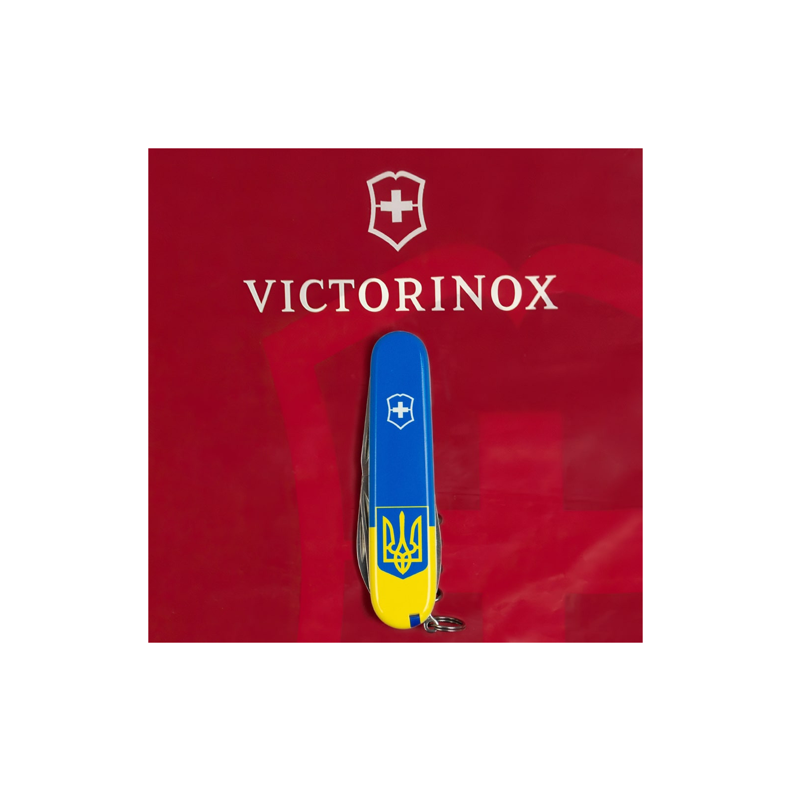 Нож Victorinox Spartan Ukraine 91 мм Тризуб Ластівка (1.3603.7_T1230u) изображение 9