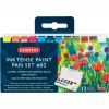 Художественный набор Derwent Inktense Paint Pan №2, 12 цветов+кисть с резервуаром (5028252607049)