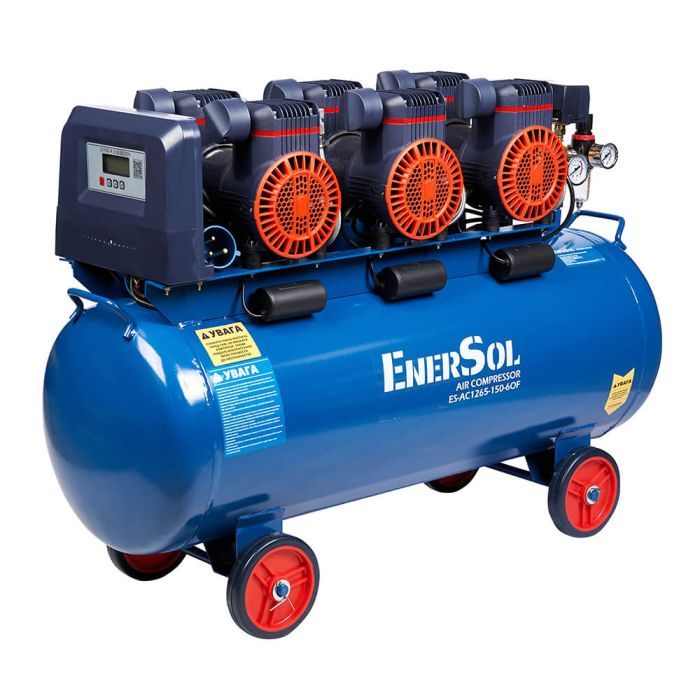 Компресор Enersol безмасляний, 1265 л/хв, 5.04 кВт (ES-AC1265-150-6OF) зображення 2