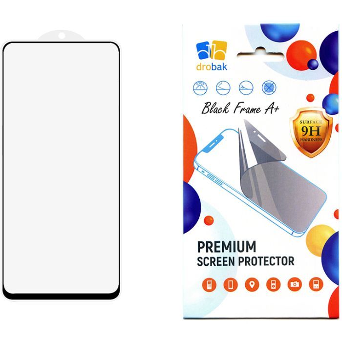 Скло захисне Drobak Xiaomi Redmi Note 13 5G Black Frame A+ (171705)