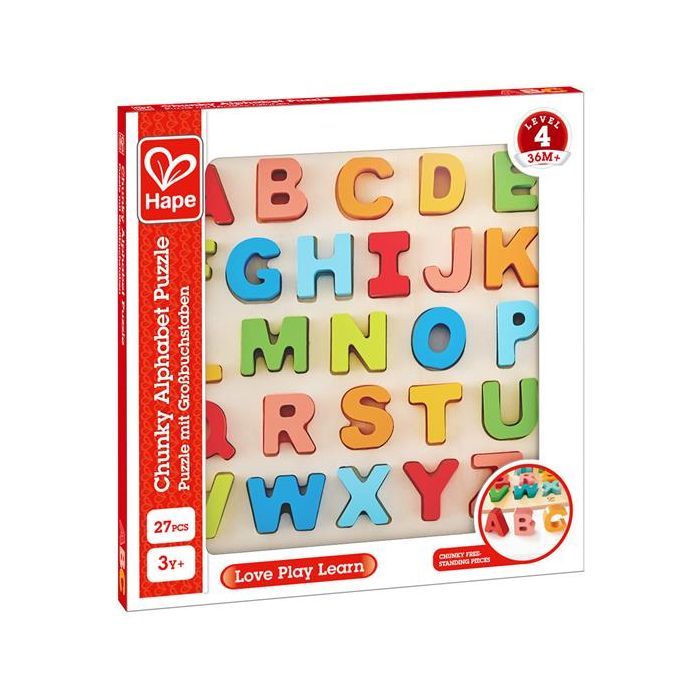 Пазл Hape дерев'яний Англійський алфавіт (E1551)