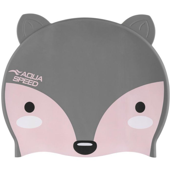 Шапка для плавания Aqua Speed Zoo Fox 115-26 9814 лисиця, сірий Діт OSFM (5908217698148)