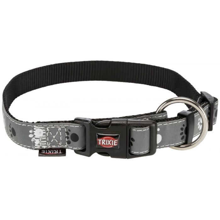 Ошейник для животных Trixie Silver Reflect светоотражающий L-XL: 40-65 см/25 мм серый (4011905122243)