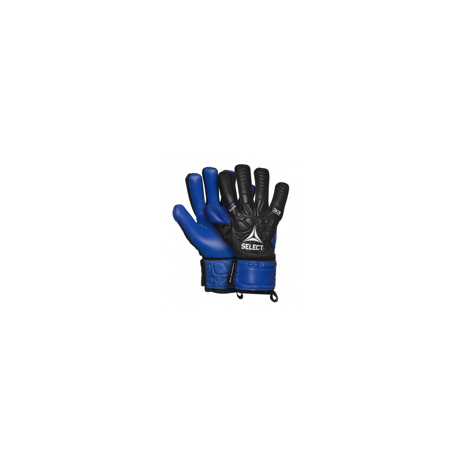 Вратарские перчатки Select Goalkeeper Gloves 33 601330-152 Allround чорний, синій Уні 9,5 (5703543265206)