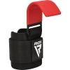Крюки для тяги на запястья RDX W5 Gym Hook Strap Red Plus (WAN-W5R+) изображение 3