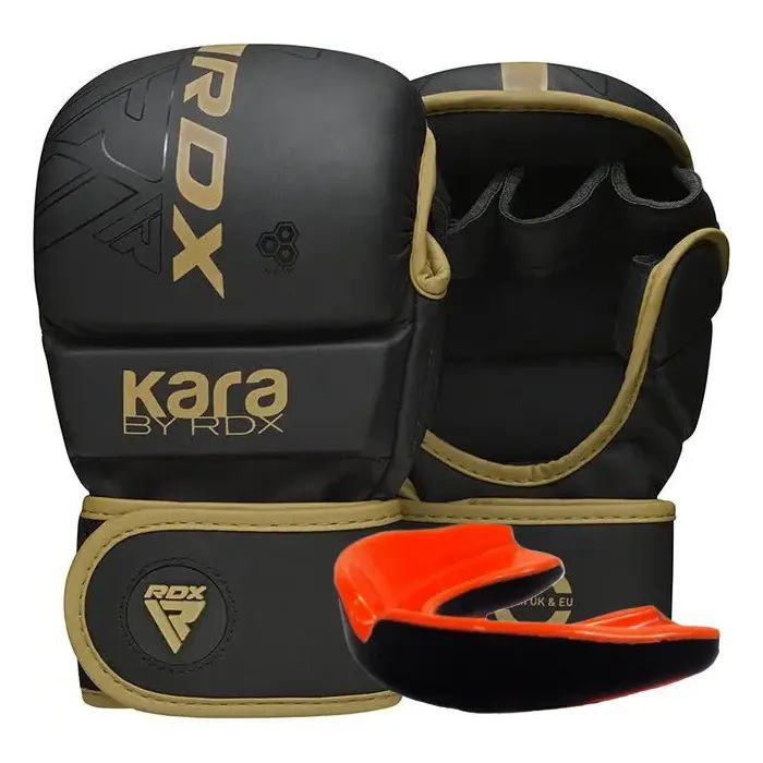 Перчатки для MMA RDX F6 Kara Matte Golden Plus L/XL (GSR-F6MGL-L/XL+)