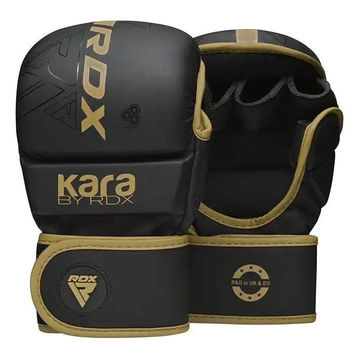 Перчатки для MMA RDX F6 Kara Matte Golden Plus L/XL (GSR-F6MGL-L/XL+) изображение 2