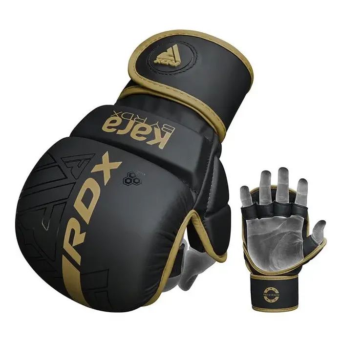 Перчатки для MMA RDX F6 Kara Matte Golden Plus L/XL (GSR-F6MGL-L/XL+) изображение 4