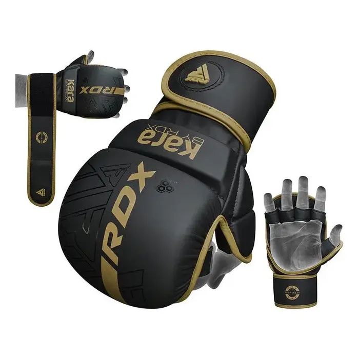 Перчатки для MMA RDX F6 Kara Matte Golden Plus L/XL (GSR-F6MGL-L/XL+) изображение 5