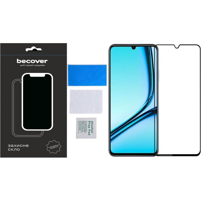 Скло захисне BeCover Realme Note 50 Black (711317) зображення 4