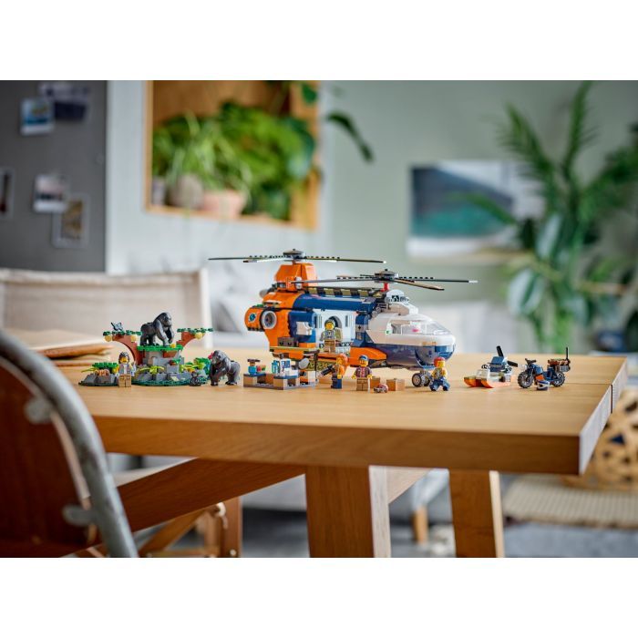Конструктор LEGO City Вертоліт у базовому таборі для дослідження джунглів (60437) зображення 12