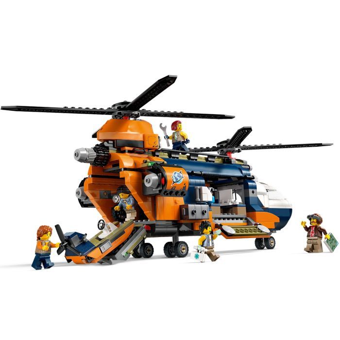 Конструктор LEGO City Вертоліт у базовому таборі для дослідження джунглів (60437) зображення 3