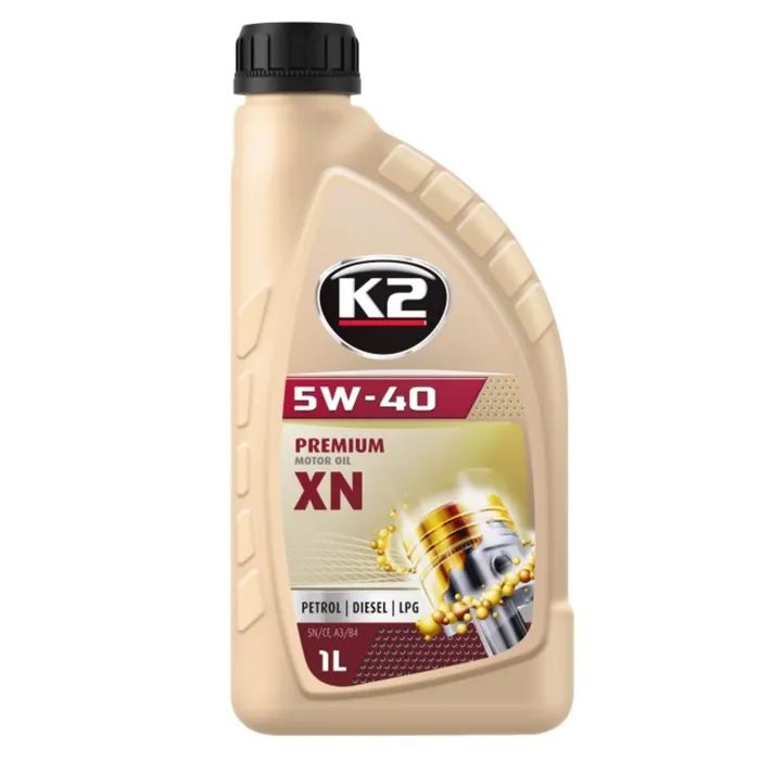 Моторное масло K2 Synthetic Premium SN/CF XN 5W-40 1 л (O1131E)