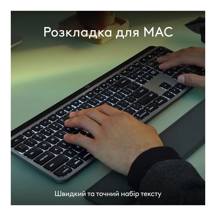 Комплект Logitech MX Keys S Combo для MAC Bluetooth/Wireles UA Space Grey (920-012845) изображение 7