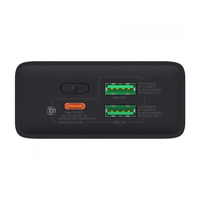 Батарея универсальная Baseus Adaman 2 20000mAh 30W, PD, QC/3.0, SCP, Oppo Super VOOC (PPAD050101) изображение 5