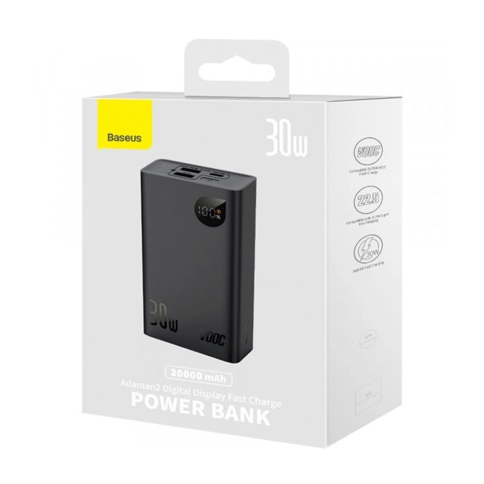 Батарея универсальная Baseus Adaman 2 20000mAh 30W, PD, QC/3.0, SCP, Oppo Super VOOC (PPAD050101) изображение 7