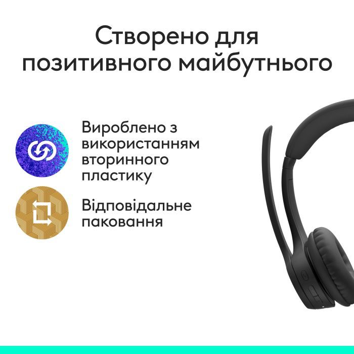 Наушники Logitech Zone 305 for Business Wireless/Bluetooth UC Black (981-001453) изображение 6