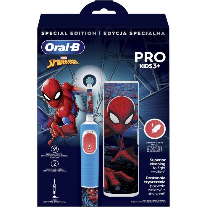 Електрична зубна щітка Oral-B D103.413.2KX Spider-Man зображення 2