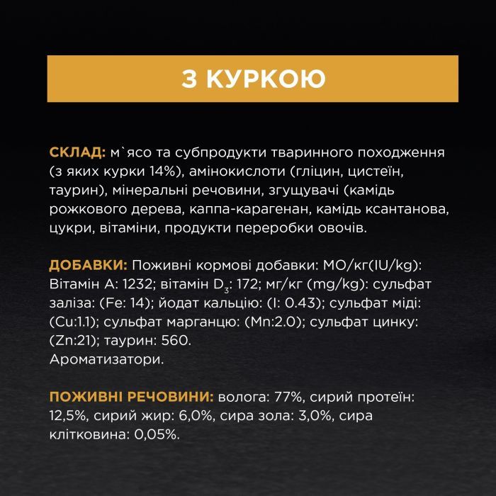 Влажный корм для кошек Purina Pro Plan Adult С курицей 85 г (8445290173218) изображение 8