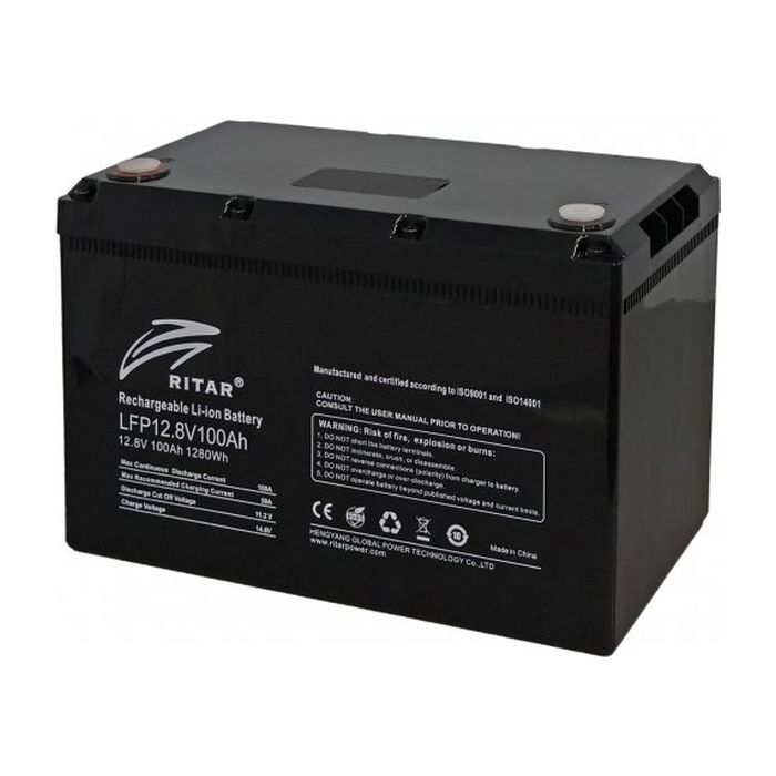 Батарея LiFePo4 Ritar 12V-100Ah (LFP12.8V100Ah G1)