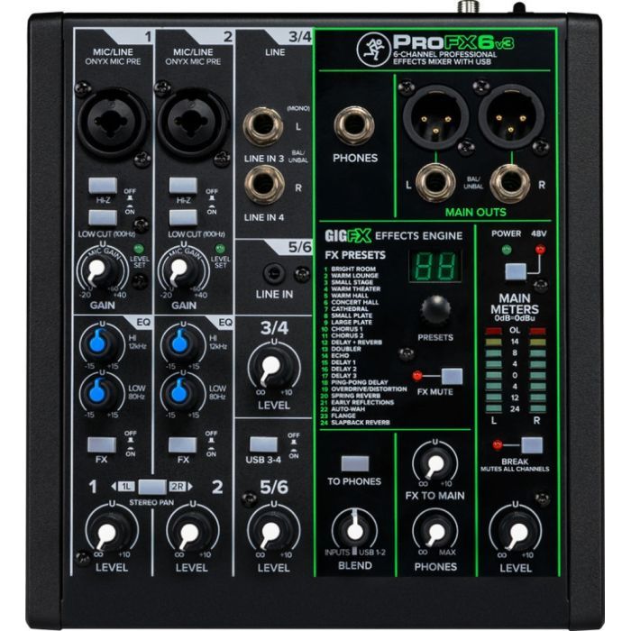 Микшерный пульт Mackie PROFX6V3 (229432)