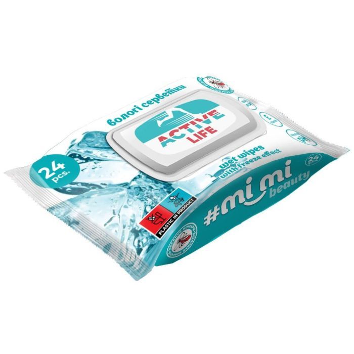 Влажные салфетки Mi Mi Beauty Active Life 24 шт. (4820237500625)