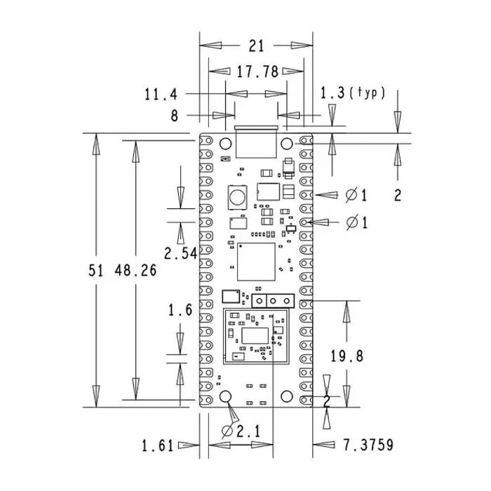 Додаткове обладнання для Мікро ПК Raspberry Pi Мікроконтролер Raspberry Pi Pico W (SC0918) (SC0918) зображення 4