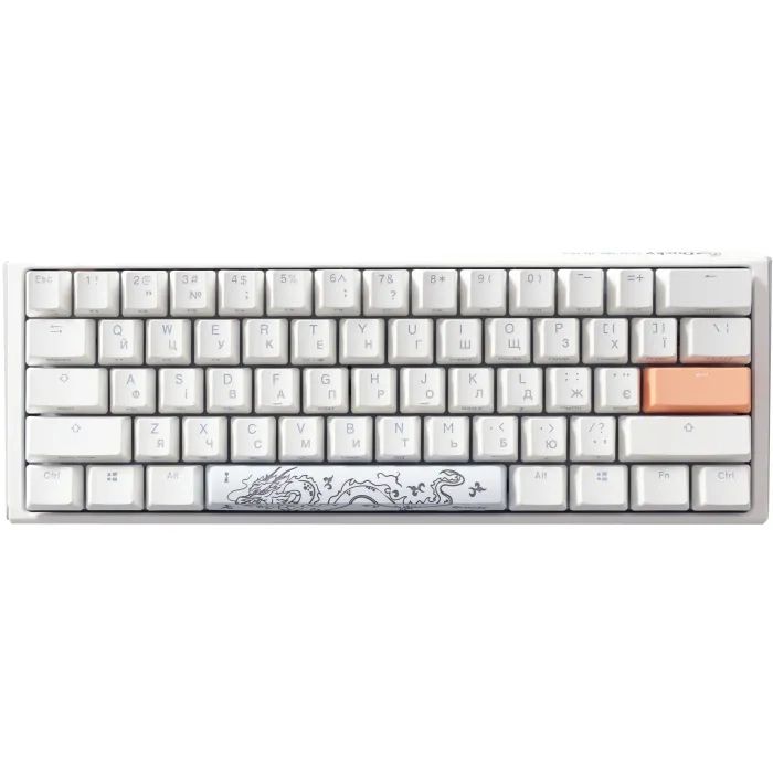 Клавиатура Ducky One 3 Mini Cherry MX Red RGB UA USB White (DKON2161ST-RUAPXPWWWSC1) изображение 2
