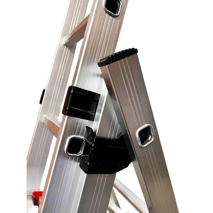 Лестница GTM 3-секции, раскладная, 3*14ст. 3,8-9,74м (KME314) изображение 3
