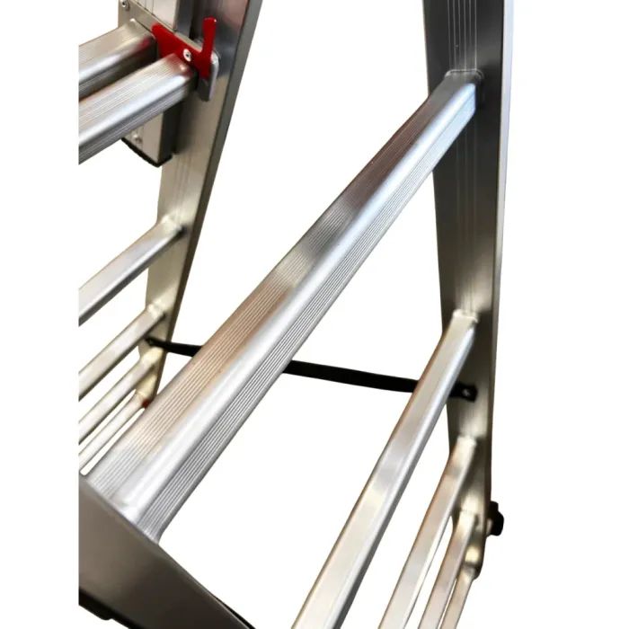 Лестница GTM 3-секции, раскладная, 3*14ст. 3,8-9,74м (KME314) изображение 8