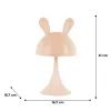 Нічник Kite Світильник LED з акумулятором Simple Bunny, персиковий (K25-317-1-4) зображення 6