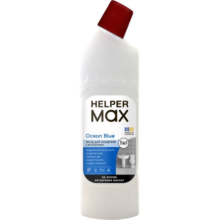 Жидкость для чистки ванн Helper Max Ocean Blue Для сантехники 1 л (4820183972996)