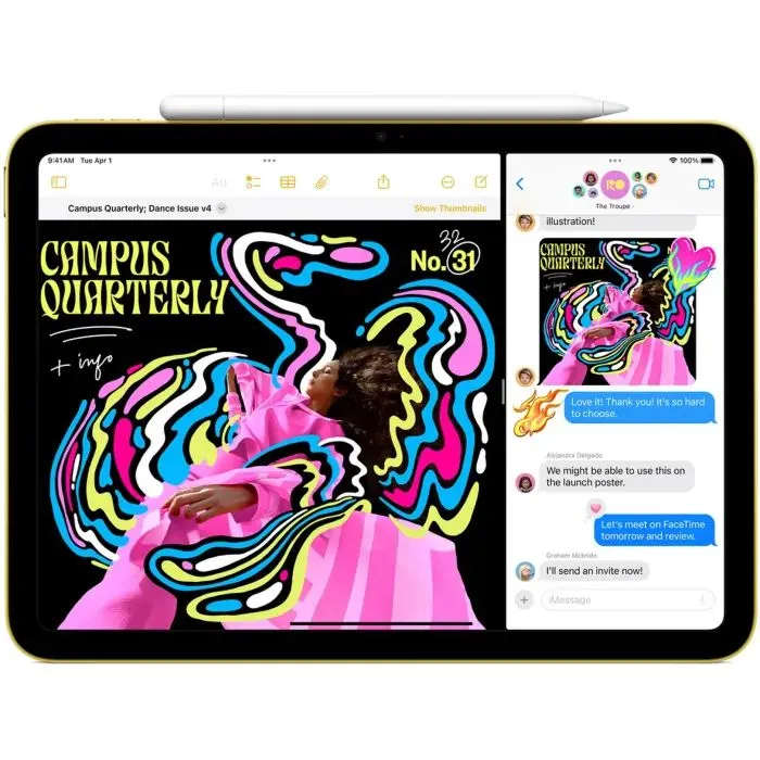 Планшет Apple iPad 11" 2025 Wi-Fi 512GB Yellow (MD5A4TY/A) изображение 4