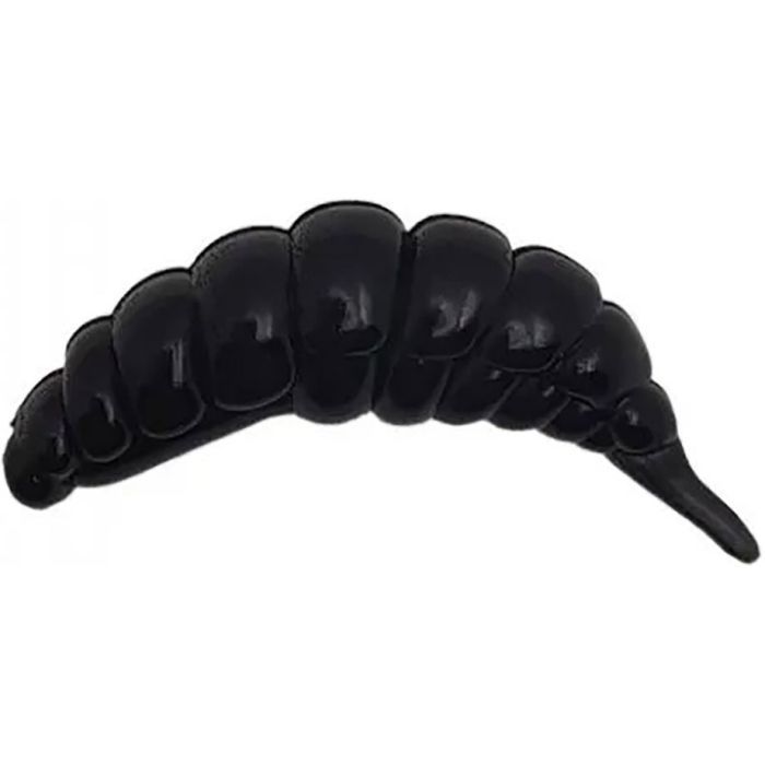 Силикон рыболовный FishUP Ozi 1.2" 101 - Black, cheese taste (10шт/уп) (1864.14.04)