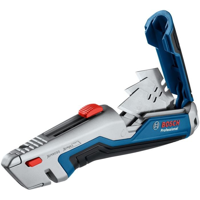 Ніж монтажний Bosch будівельний трапецієподібний складний, корпус пластик, 253мм (1.600.A01.V3H) зображення 7