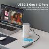 Концентратор Vention USB3.1 Type-C to HDMI/VGA/USB3.0x3/RJ45/SD/TF/TRRS 3.5m/PD/DC100W12-in-1 (TPHWC-EU) зображення 4