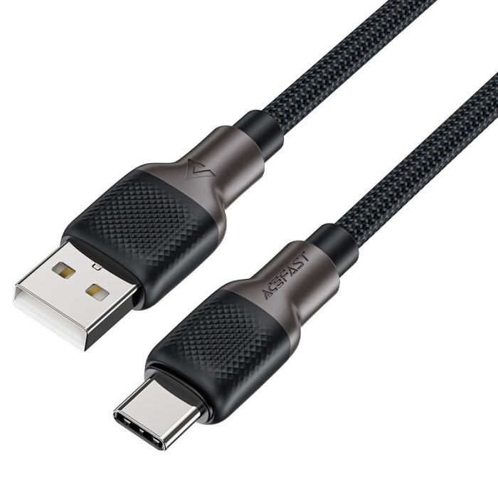 Дата кабель USB 2.0 AM to USB-C 1.2m 3.0A silicone braid Acefast (6974316283126) зображення 3