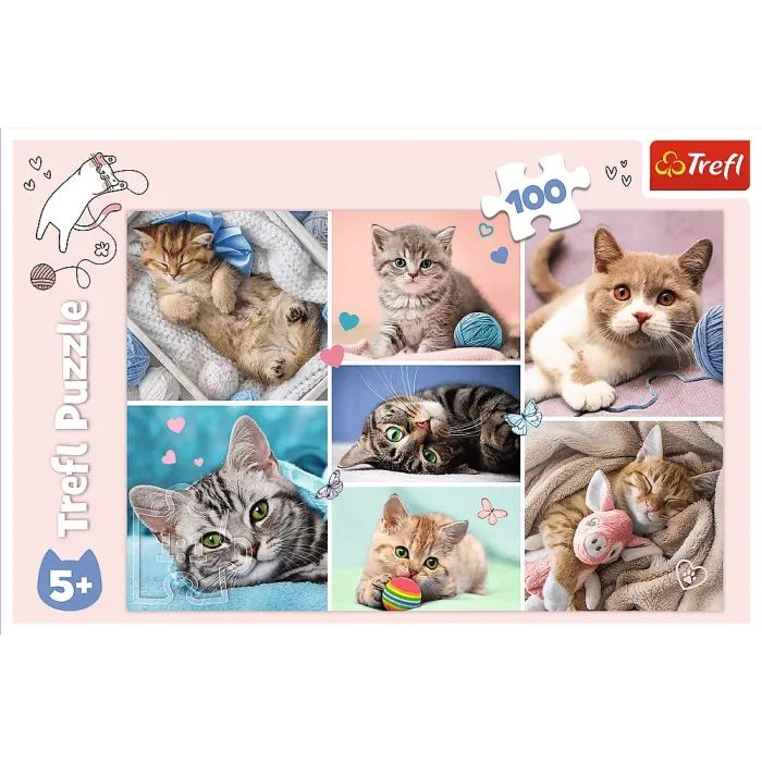 Пазл Trefl В кошачьем мире 100 элементов (5900511164206) изображение 3